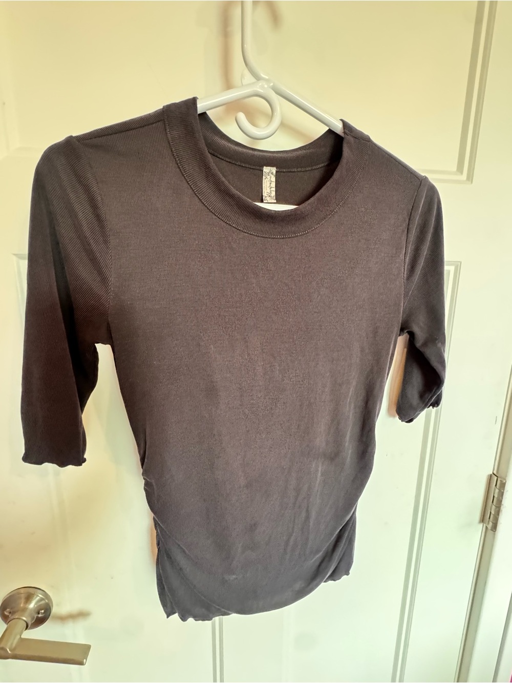 Free People Women’s Crew Neck Black Shirt